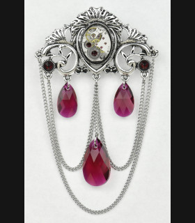 Broche Hestia Bleu Royal