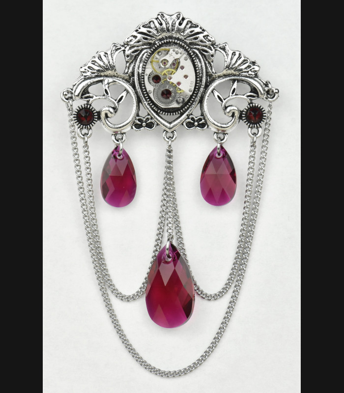 Broche Hestia Bleu Royal