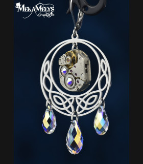 Boucles d'oreilles Elfiques Celtiques Steampunk