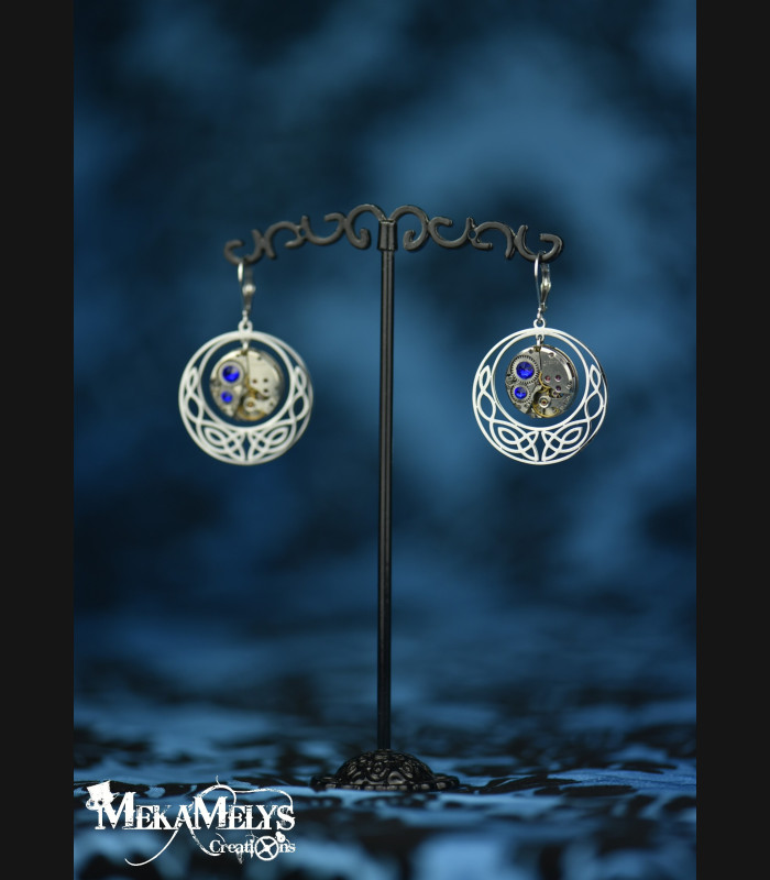 Boucles d'oreilles Elfiques Celtiques Steampunk