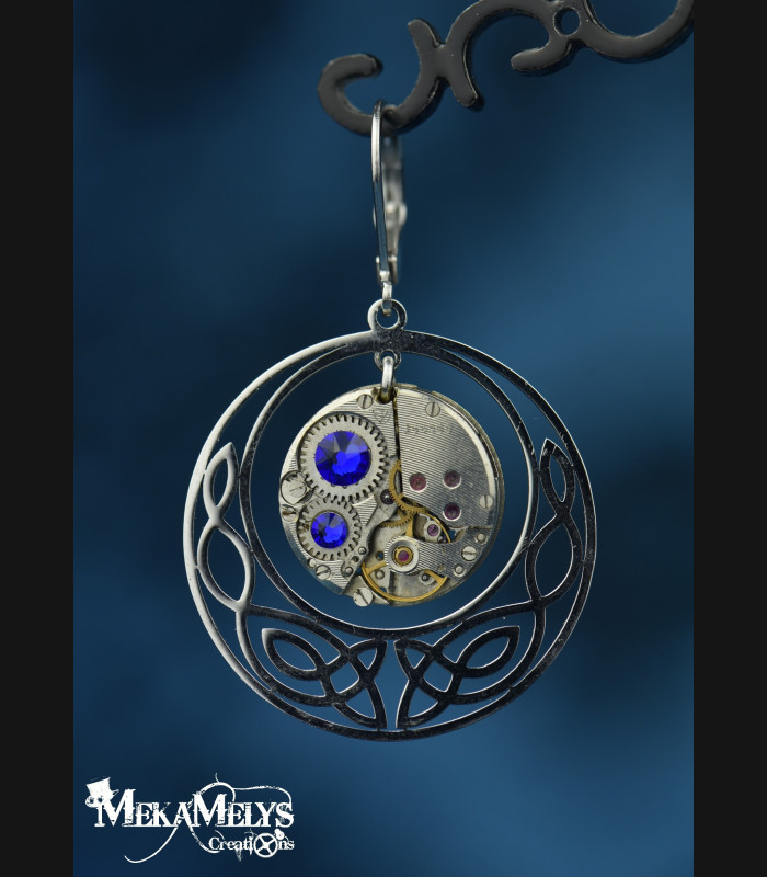 Boucles d'oreilles Elfiques Celtiques Steampunk