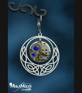 Boucles d'oreilles Elfiques Celtiques Steampunk