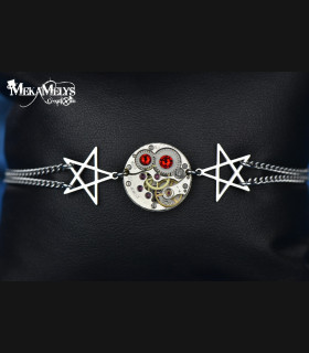 Bracelet Steampunk mécanique StarLight | MekaMelys