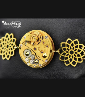 Bracelet Steampunk Flower
