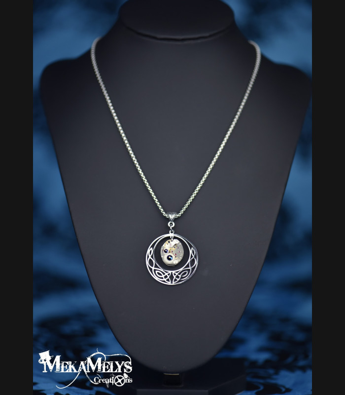 Collier elfique celtique steampunk