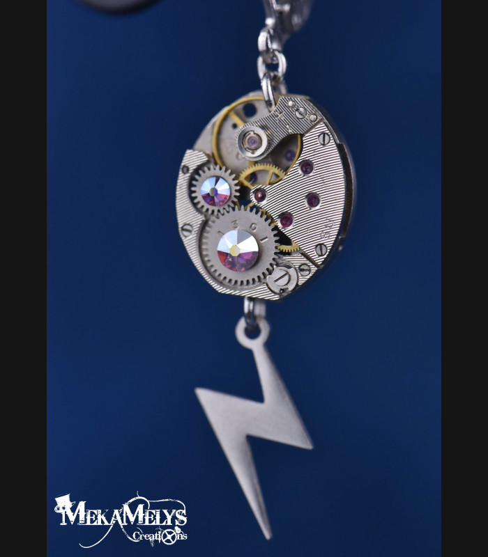 Boucles d'Oreilles Steampunk originales Thunder | MekaMelys