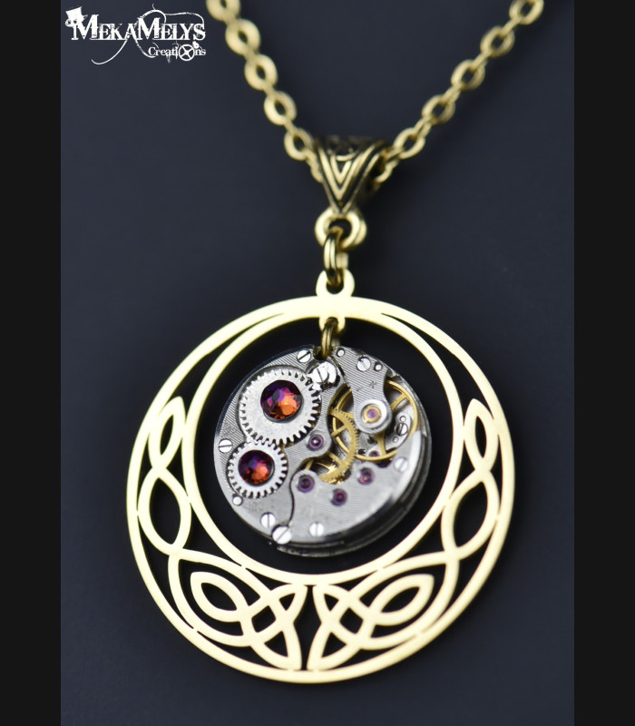 Collier elfique Steampunk Freya