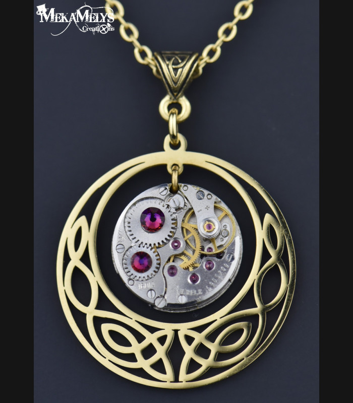 Collier elfique Steampunk Freya