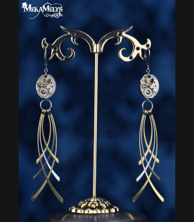 Boucles d'oreilles steampunk Lacrima