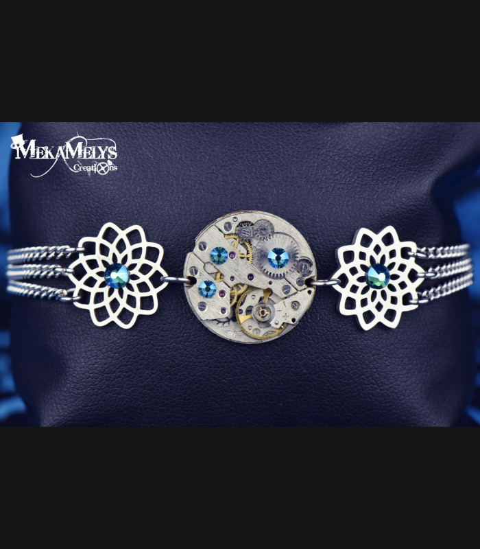 Bracelet Steampunk Flower
