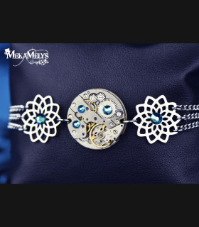 Bracelet Steampunk Flower