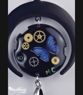 Collier steampunk Lune DélHécate