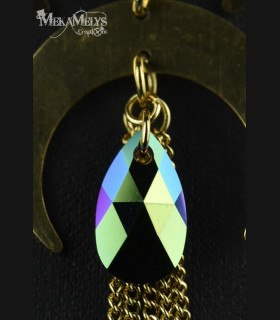 Collier original steampunk Lune Hécate