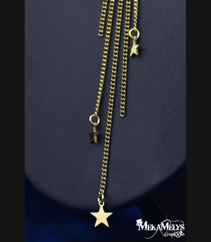 Collier original steampunk Lune Hécate