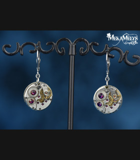 Boucles d'oreilles steampunk Simple minds