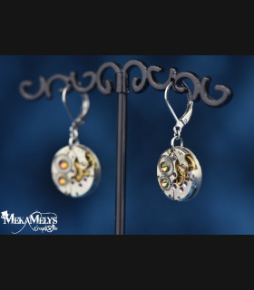 Boucles d'oreilles steampunk Simple minds