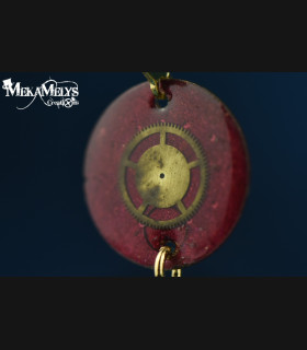 Boucles d'oreilles steampunk lune Yuna