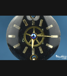 Boucles d'oreilles steampunk lune Yuna