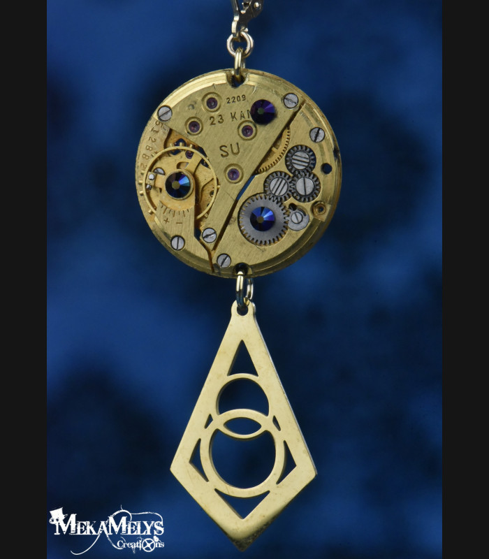 Boucles d'oreilles originales steampunk Lucina