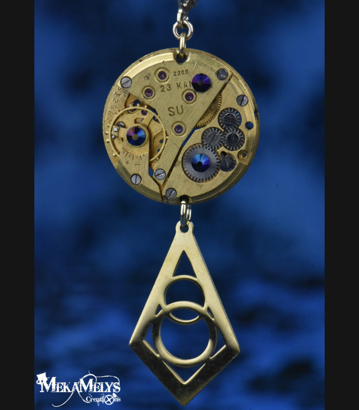 Boucles d'oreilles originales steampunk Lucina