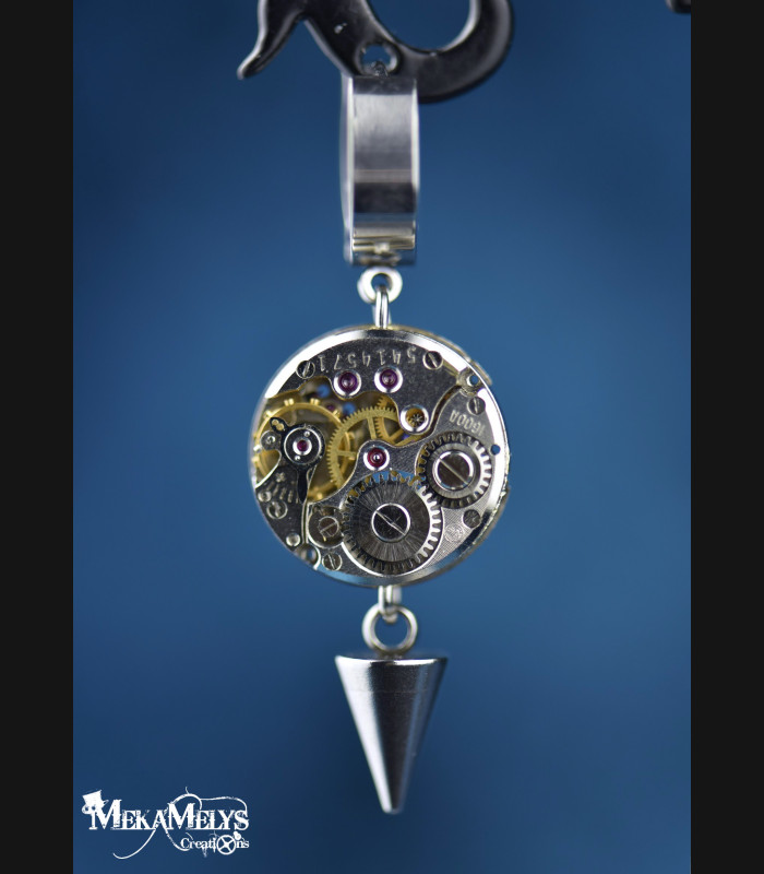 Boucles d'Oreilles Steampunk rock Jäeger | MekaMelys