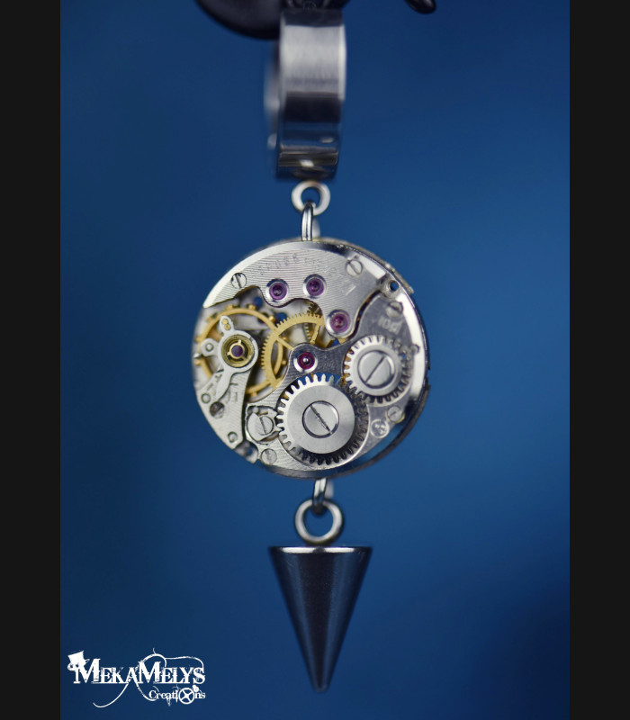 Boucles d'Oreilles Steampunk rock Jäeger | MekaMelys