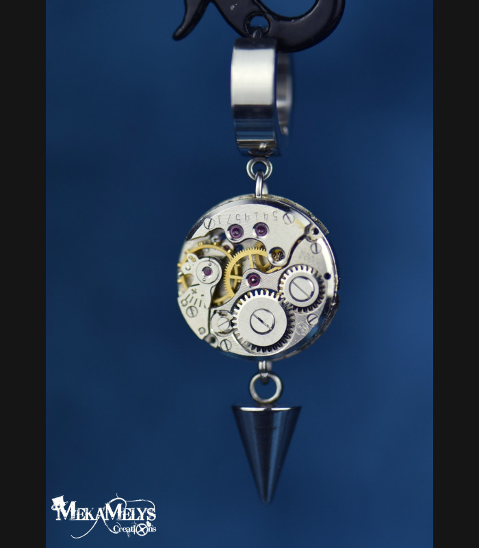 Boucles d'Oreilles Steampunk rock Jäeger | MekaMelys