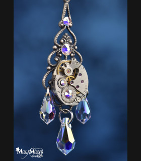 boucles d'oreilles steampunk baroques originales