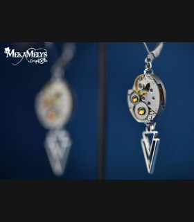 Boucles d'oreilles Rock Mécaniques - Pendentif Flèche - Bijoux Steampunk Unique