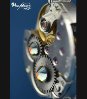 Boucles d'oreilles Rock Mécaniques - Pendentif Flèche - Bijoux Steampunk Unique