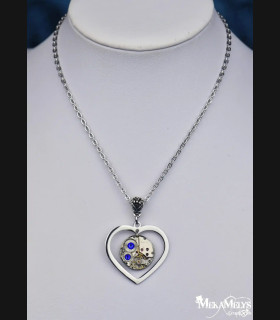 Collier Steampunk Coeur ChronoCoeur | MekaMelys