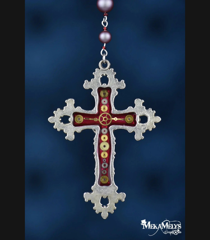 Collier Steampunk Chapelet Lazarus