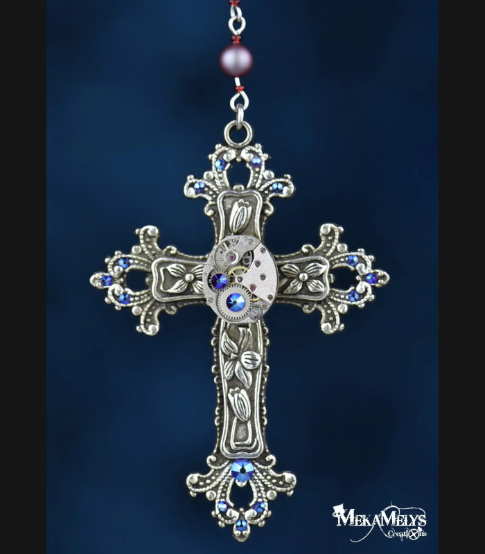 Collier Steampunk Chapelet Lazarus
