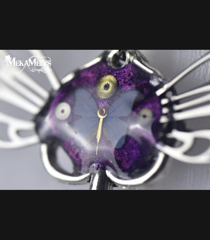 Collier Steampunk Clé volante - Clé Magique, Pendentif Mécanique, Bijou Gothique