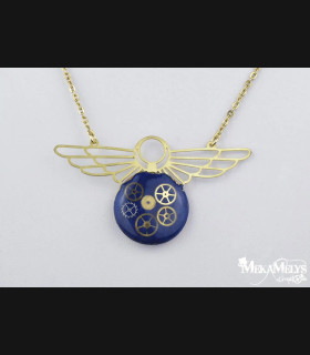 Collier Steampunk Vintage Egypte - Mecanique | MekaMelys