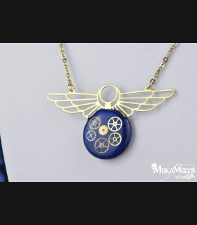 Collier Steampunk Vintage Egypte - Mecanique | MekaMelys