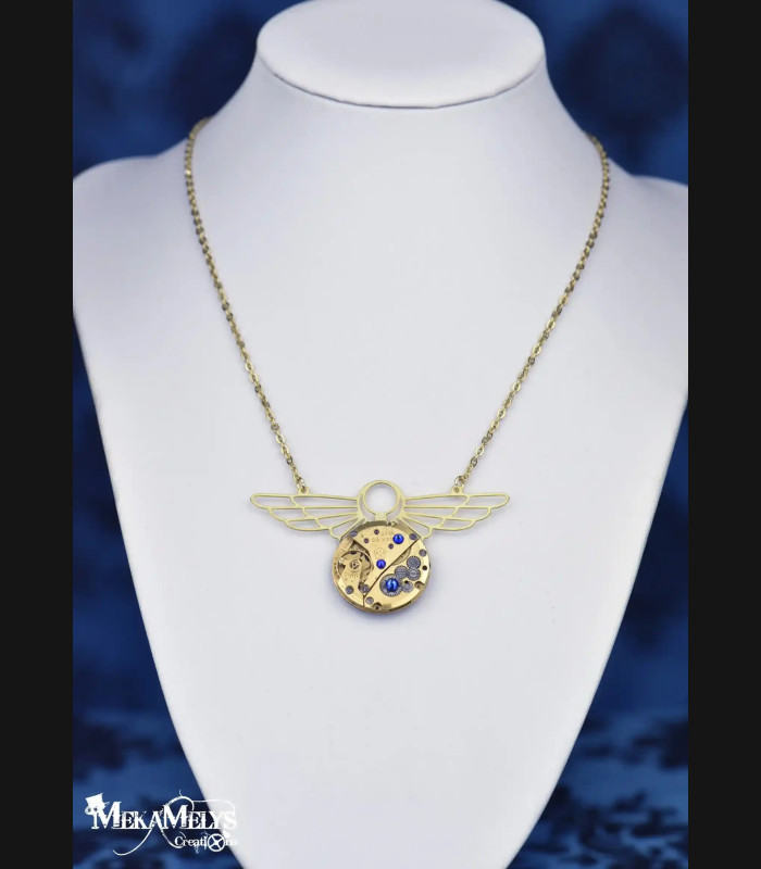 Collier Steampunk Vintage Egypte - Mecanique | MekaMelys