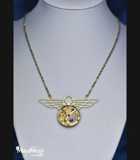 Collier Steampunk Vintage Egypte - Mecanique | MekaMelys