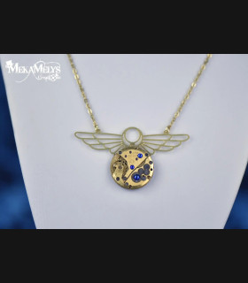 Collier Steampunk Vintage Egypte - Mecanique | MekaMelys