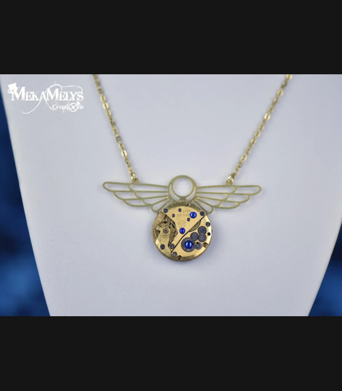 Collier Steampunk Vintage Egypte - Mecanique | MekaMelys
