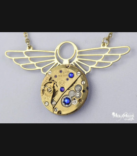 Collier Steampunk Vintage Egypte - Mecanique | MekaMelys
