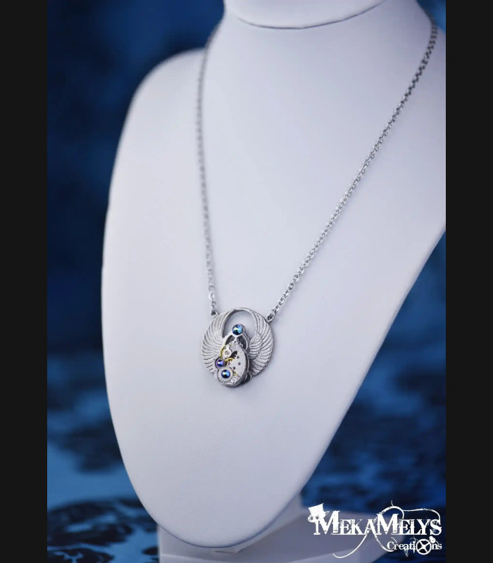 Collier Steampunk scarabée Dynastinae | MekaMelys