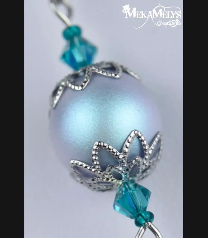 Élégant Collier Perles et Mécanisme de Montre - Style Steampunk