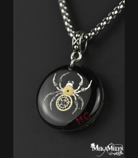 Collier Gothique Steampunk Tête de Mort - Bijou Unique