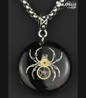 Collier Gothique Steampunk Tête de Mort - Bijou Unique