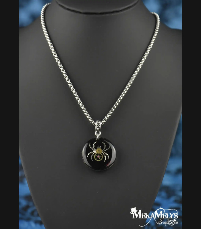 Collier Gothique Steampunk Tête de Mort - Bijou Unique