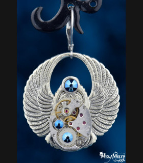 Boucles d'oreilles Steampunk scarabée Khépri