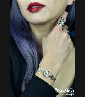 Bracelet Steampunk mécanique StarLight | MekaMelys