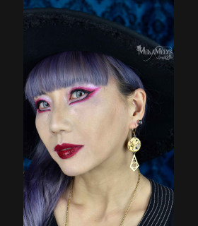 Boucles d'oreilles originales steampunk Lucina