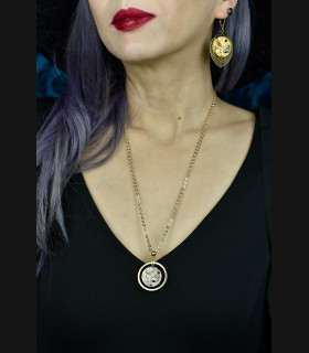 Collier Steampunk mécanique Oculus | MekaMelys